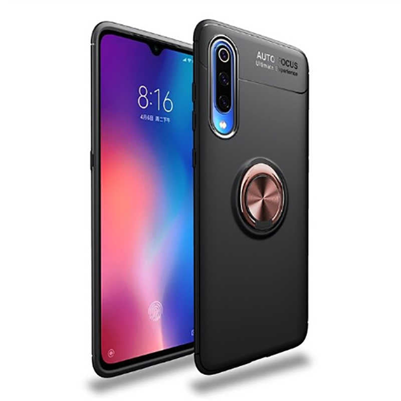 Xiaomi Mi A3 Kılıf Zore Ravel Silikon Kapak Siyah-Kırmızı