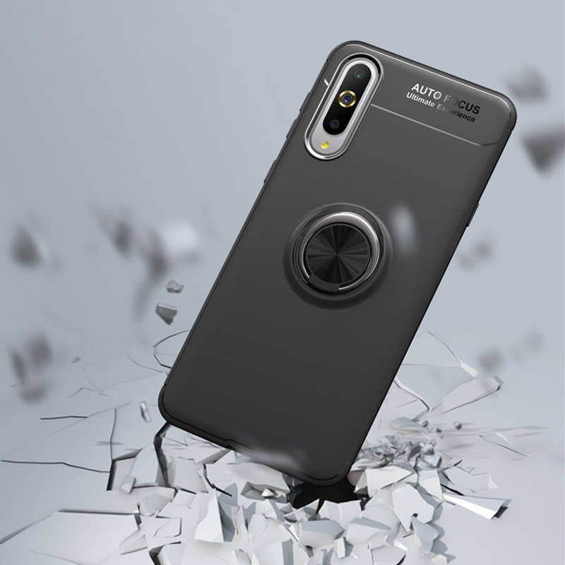 Xiaomi Mi A3 Kılıf Zore Ravel Silikon Kapak Siyah-Kırmızı