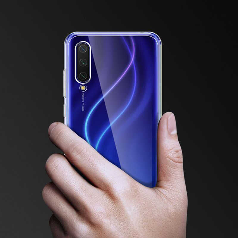 Xiaomi Mi A3 Kılıf Zore Süper Silikon Kapak Renksiz
