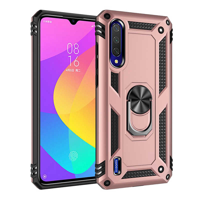 Xiaomi Mi A3 Kılıf Zore Vega Kapak Gold