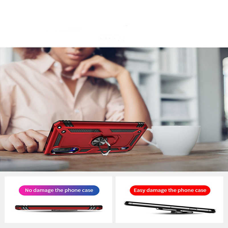 Xiaomi Mi A3 Kılıf Zore Vega Kapak Kırmızı