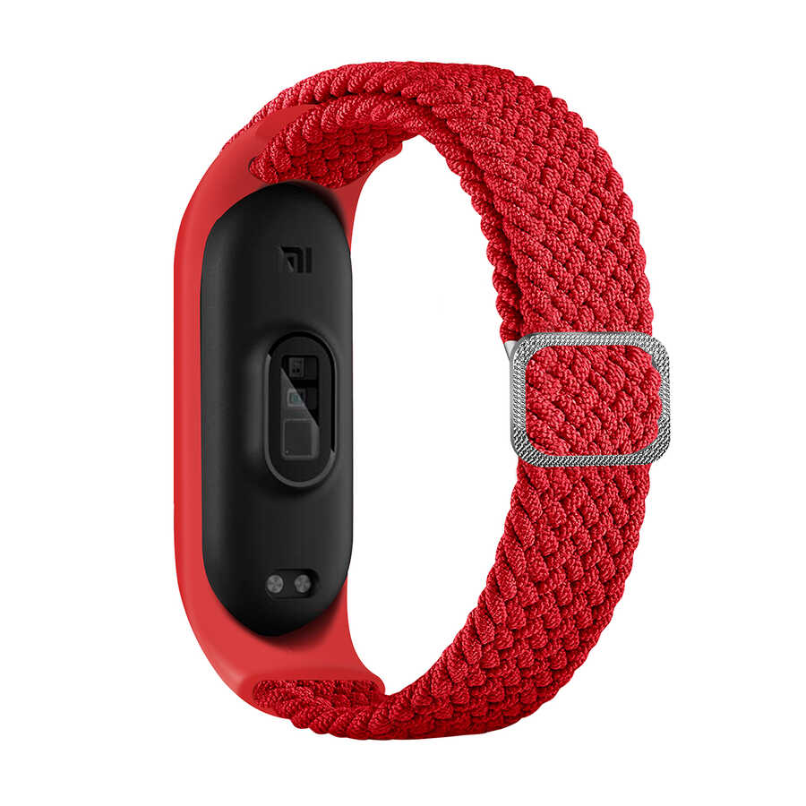 Xiaomi Mi Band 4 KRD-49 Örgü Kordon Kırmızı