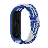 Xiaomi Mi Band 4 KRD-49 Örgü Kordon Mavi-Beyaz