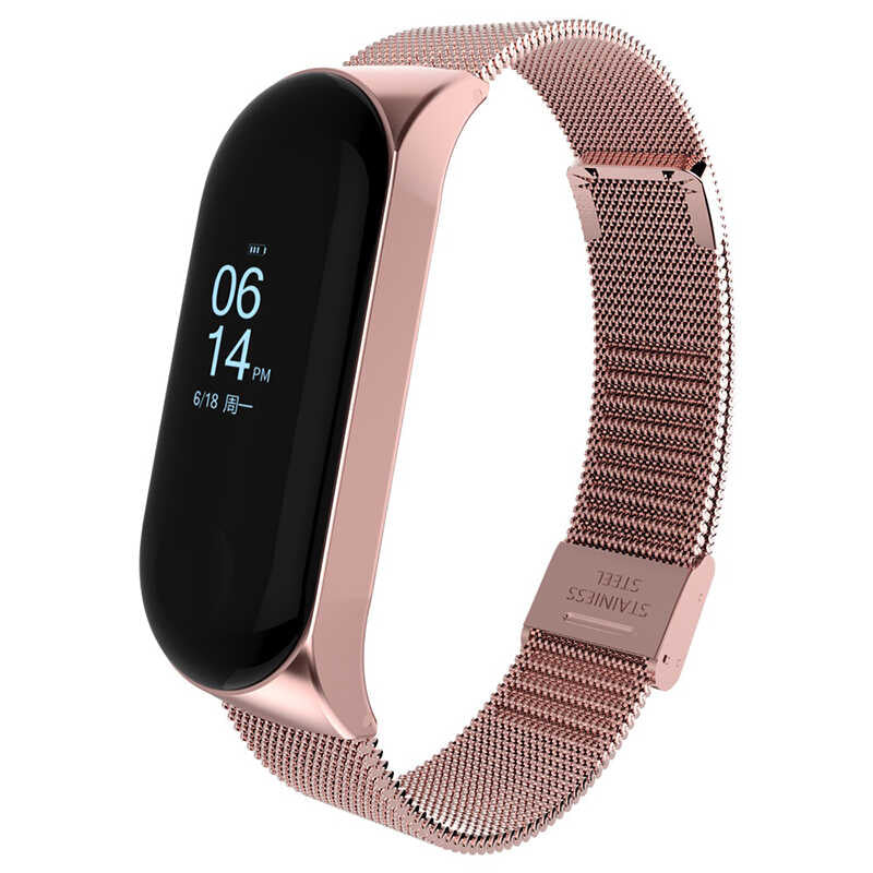 Xiaomi Mi Band 5 KRD-06 Metal Kordon Gümüş
