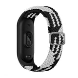 Xiaomi Mi Band 5 KRD-49 Örgü Kordon Siyah-Beyaz