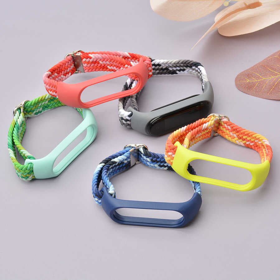 Xiaomi Mi Band 5 KRD-49 Örgü Kordon Yeşil