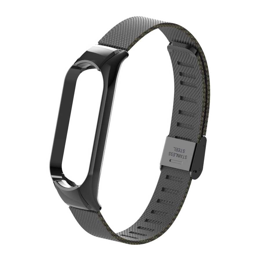 Xiaomi Mi Band 6 KRD-06 Metal Kordon Siyah