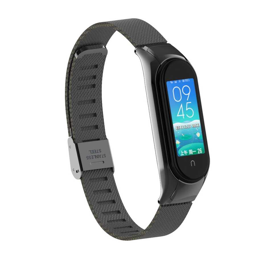 Xiaomi Mi Band 6 KRD-06 Metal Kordon Siyah