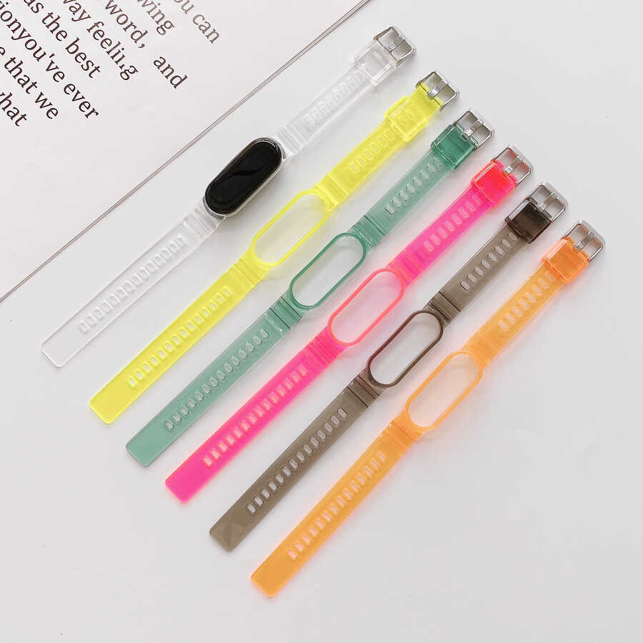 Xiaomi Mi Band 6 KRD-27 Silikon Kordon Sarı