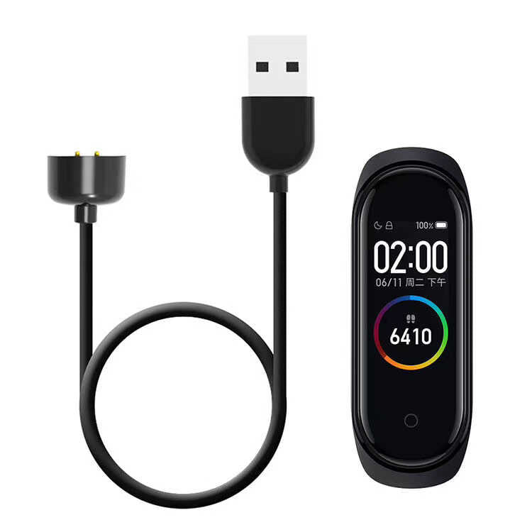 Xiaomi Mi Band 6 Zore Usb Şarj Kablosu Siyah