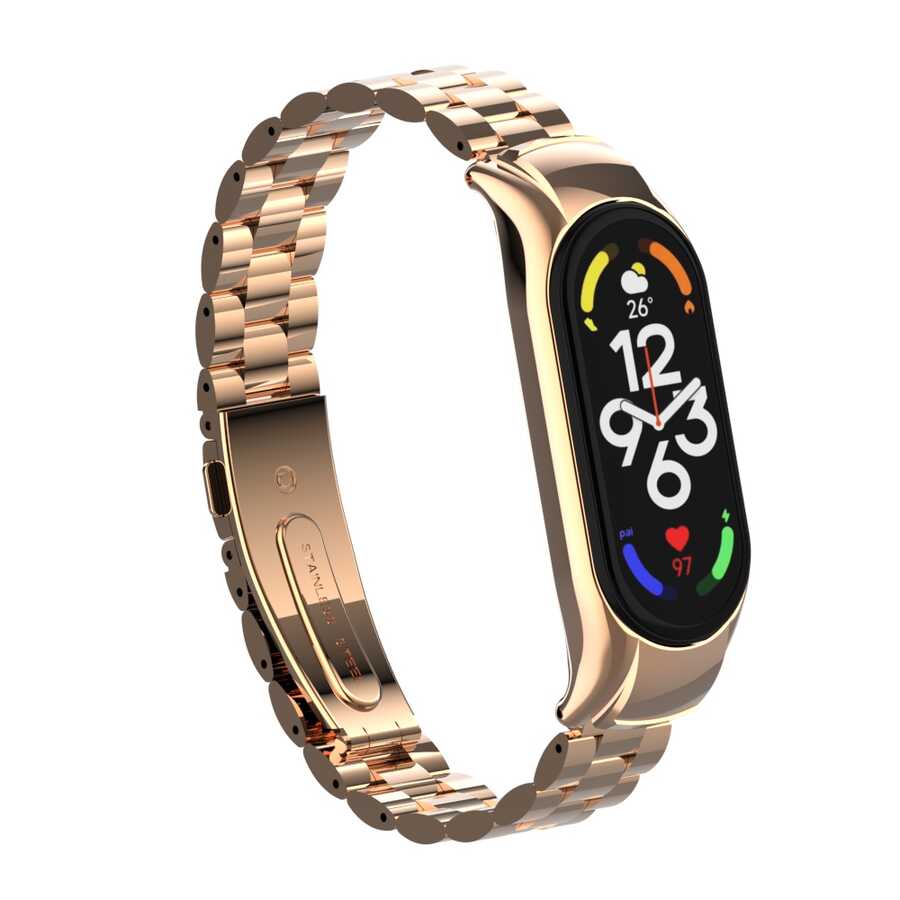 Xiaomi Mi Band 7 KRD-04 Metal Kordon Siyah