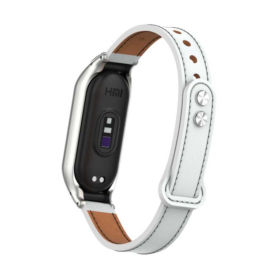 Xiaomi Mi Band 7 KRD-68 Deri Kordon Kahverengi