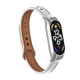 Xiaomi Mi Band 7 KRD-68 Deri Kordon Kahverengi