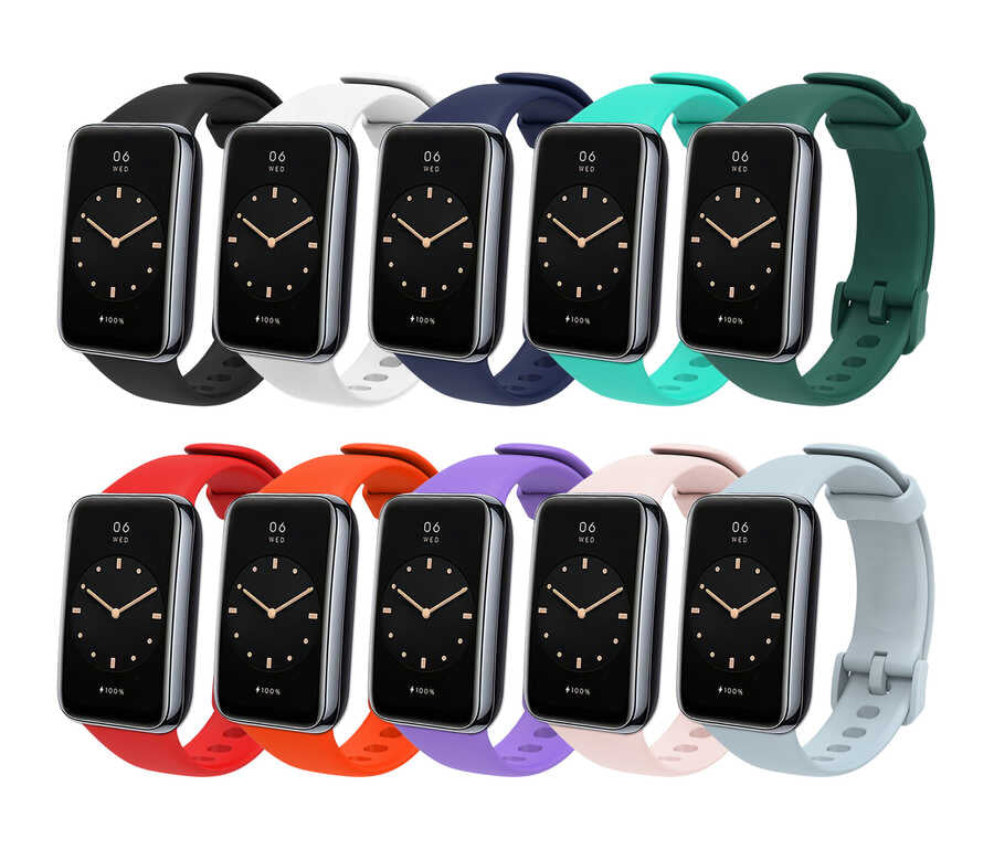 Xiaomi Mi Band 7 Pro KRD-70 Silikon Kordon Koyu Yeşil