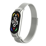 Xiaomi Mi Band 7 Zore KRD-01 Metal Kordon Gümüş