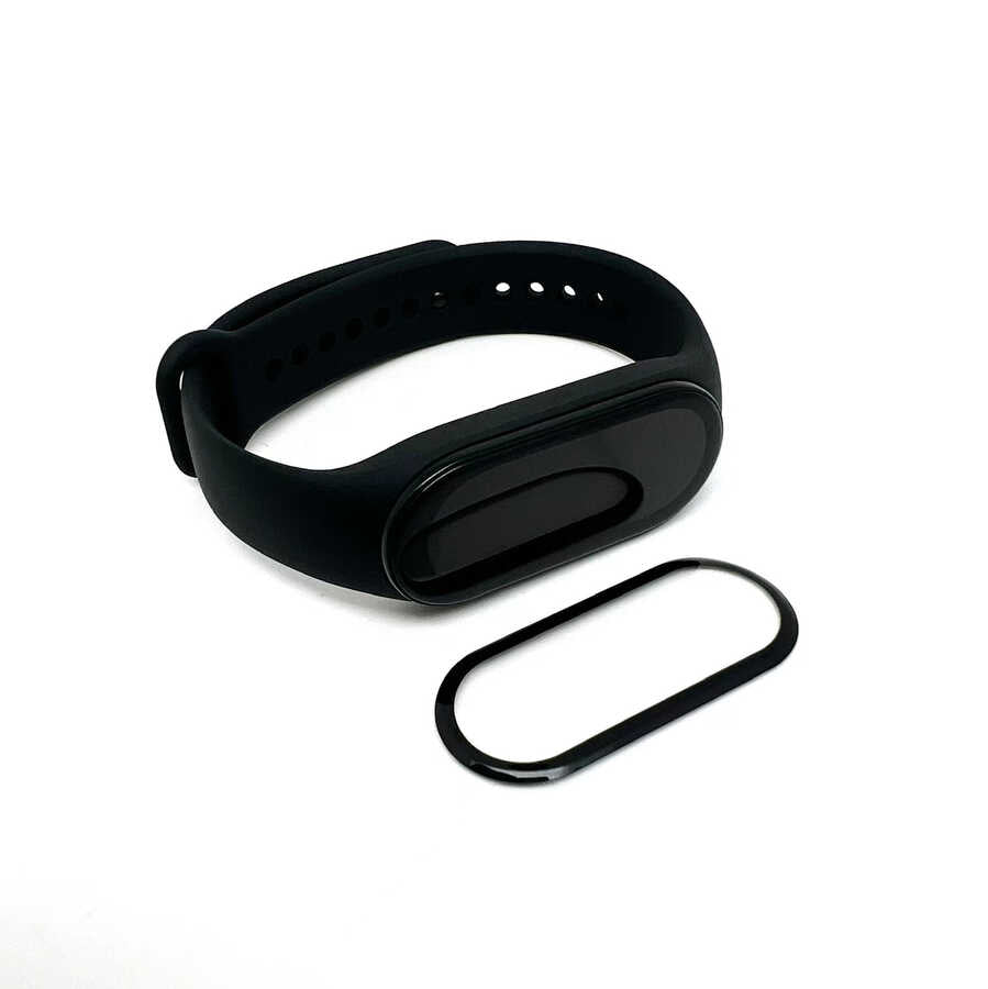 Xiaomi Mi Band 7 Zore PMMA Pet Saat Ekran Koruyucu Siyah