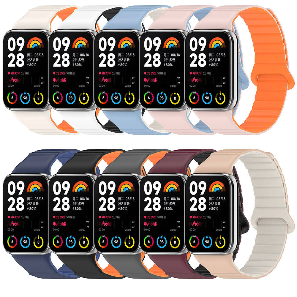 Xiaomi Mi Band 8 Pro Silikon Kordon Zore KRD-105 Strap Kayış Mavi-Starlight