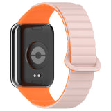 Xiaomi Mi Band 8 Pro Silikon Kordon Zore KRD-105 Strap Kayış Pembe-Turuncu