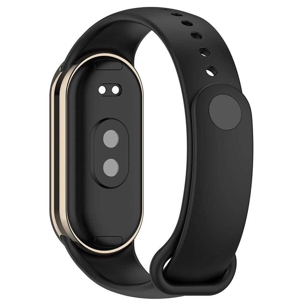 Xiaomi Mi Band 8 Serisi Klasik Kordon Silikon Strap Kayış Kum Pembe