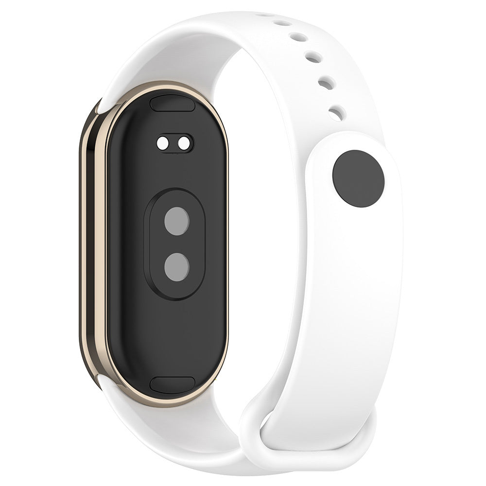 Xiaomi Mi Band 8 Serisi Klasik Kordon Silikon Strap Kayış Kum Pembe