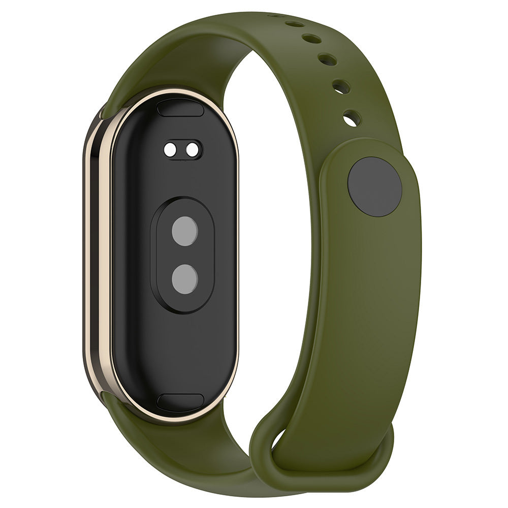 Xiaomi Mi Band 8 Serisi Klasik Kordon Silikon Strap Kayış Kum Pembe