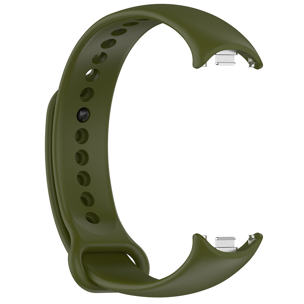 Xiaomi Mi Band 8 Serisi Klasik Kordon Silikon Strap Kayış Kum Pembe
