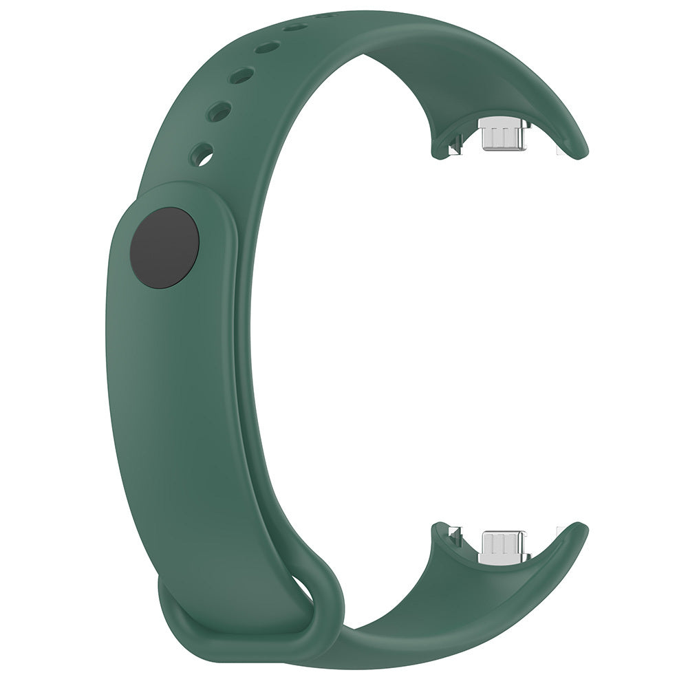 Xiaomi Mi Band 8 Serisi Klasik Kordon Silikon Strap Kayış Kum Pembe