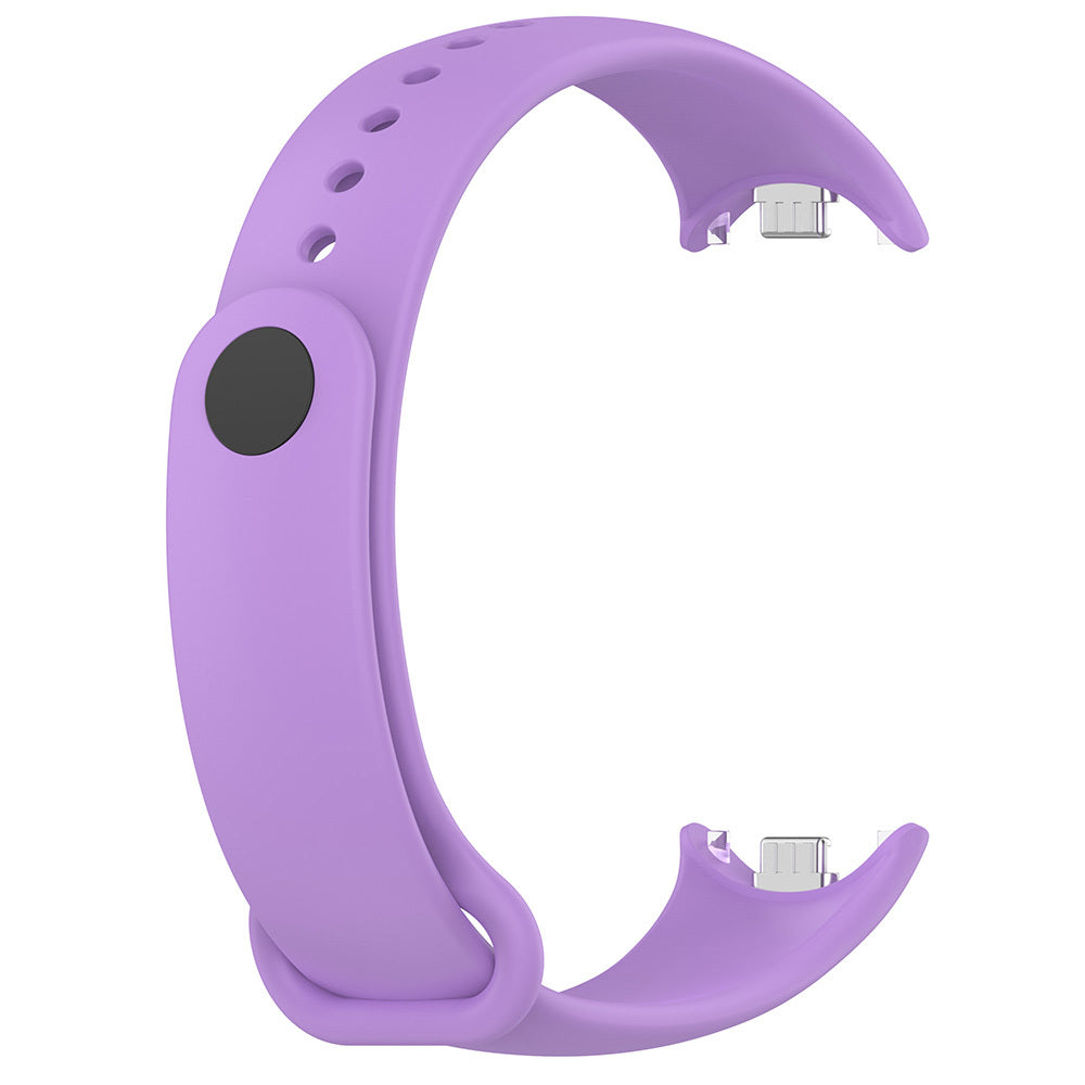Xiaomi Mi Band 8 Serisi Klasik Kordon Silikon Strap Kayış Kum Pembe