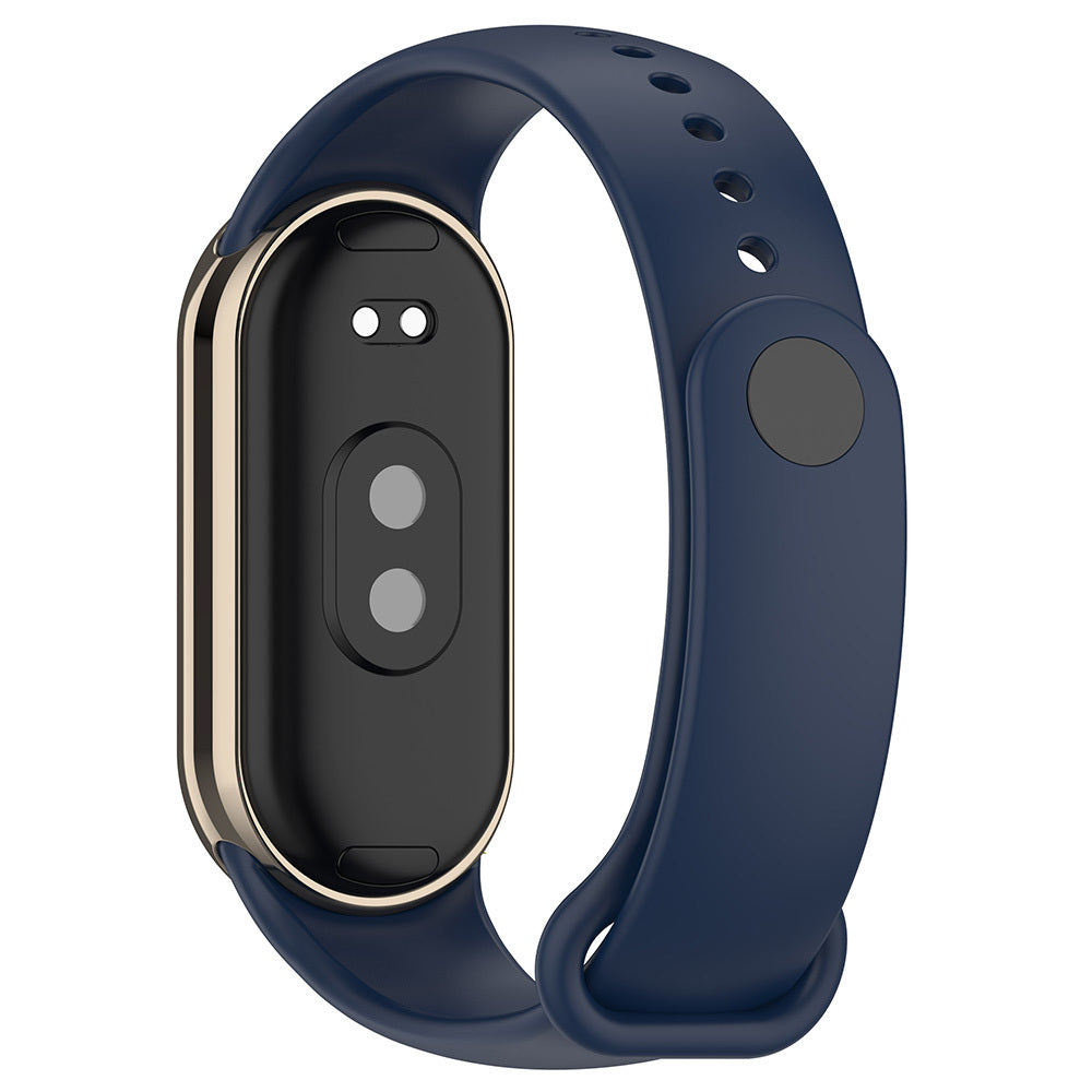 Xiaomi Mi Band 8 Serisi Klasik Kordon Silikon Strap Kayış Kum Pembe