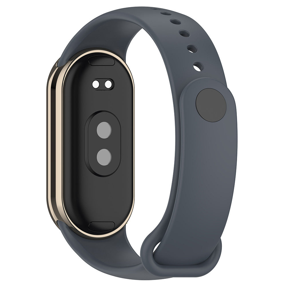 Xiaomi Mi Band 8 Serisi Klasik Kordon Silikon Strap Kayış Kum Pembe