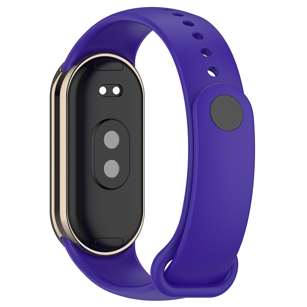 Xiaomi Mi Band 8 Serisi Klasik Kordon Silikon Strap Kayış Kum Pembe
