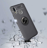 Xiaomi Mi Max 3 Kılıf Zore Ravel Silikon Kapak Siyah-Mavi