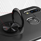 Xiaomi Mi Max 3 Kılıf Zore Ravel Silikon Kapak Siyah-Mavi