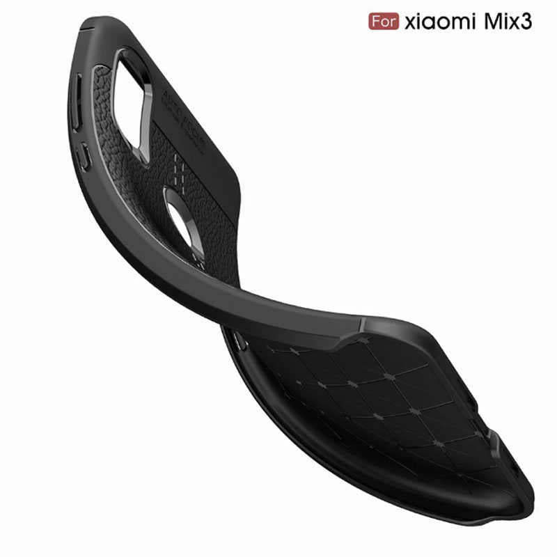 Xiaomi Mi Mix 3 Kılıf Zore Niss Silikon Kapak Siyah