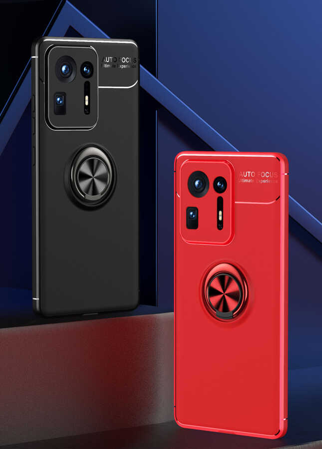 Xiaomi Mi Mix 4 Kılıf Zore Ravel Silikon Kapak Kırmızı