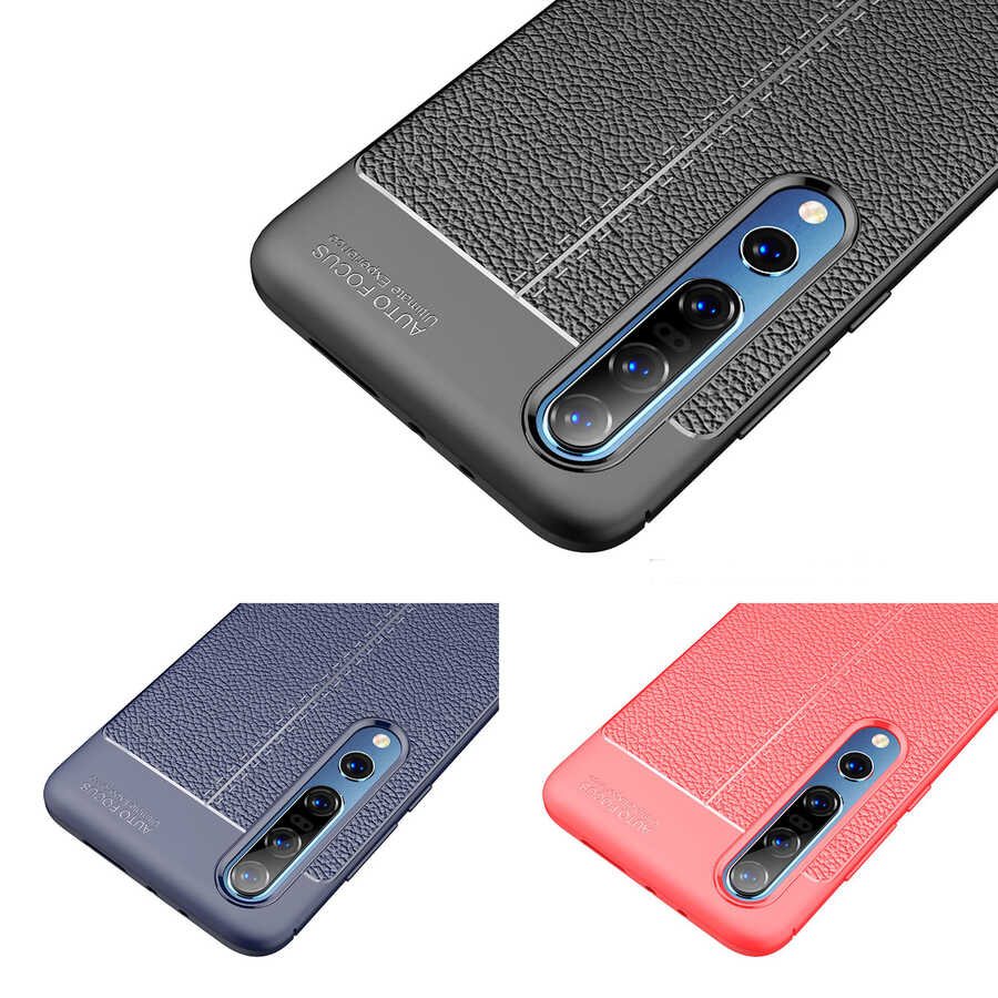 Xiaomi Mi Note 10 Kılıf Zore Niss Silikon Kapak Siyah