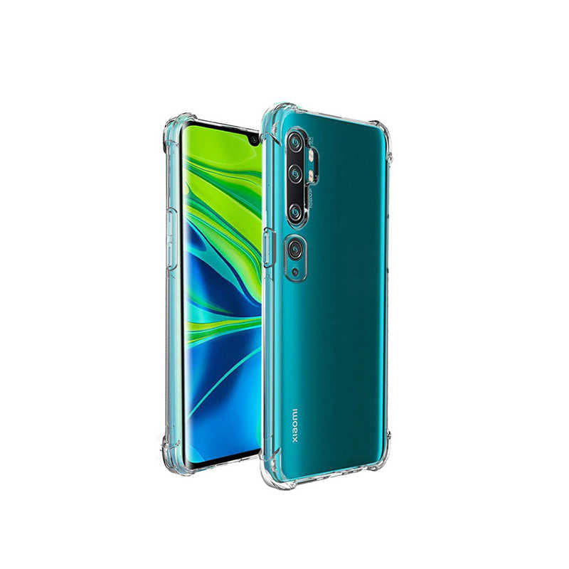 Xiaomi Mi Note 10 Kılıf Zore Nitro Anti Shock Silikon Renksiz