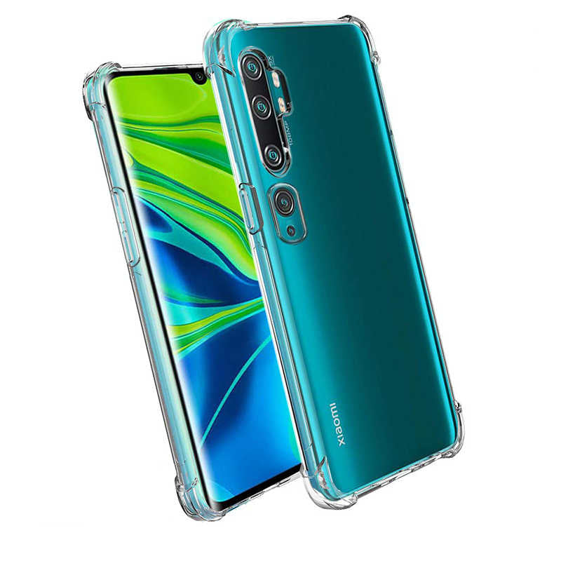 Xiaomi Mi Note 10 Kılıf Zore Nitro Anti Shock Silikon Renksiz