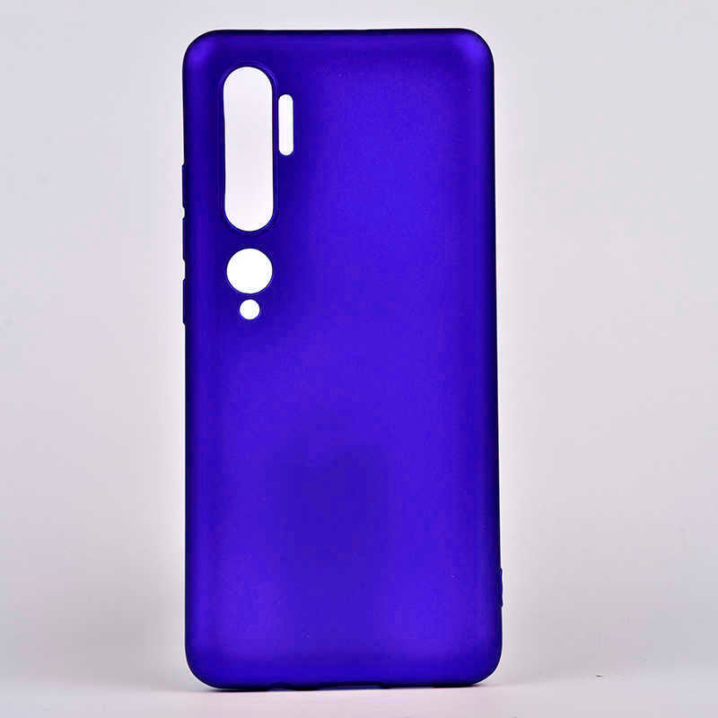 Xiaomi Mi Note 10 Kılıf Zore Premier Silikon Kapak Saks Mavi