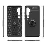 Xiaomi Mi Note 10 Kılıf Zore Ravel Silikon Kapak Siyah-Rose Gold