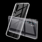 Xiaomi Mi Note 10 Kılıf Zore Süper Silikon Kapak Renksiz