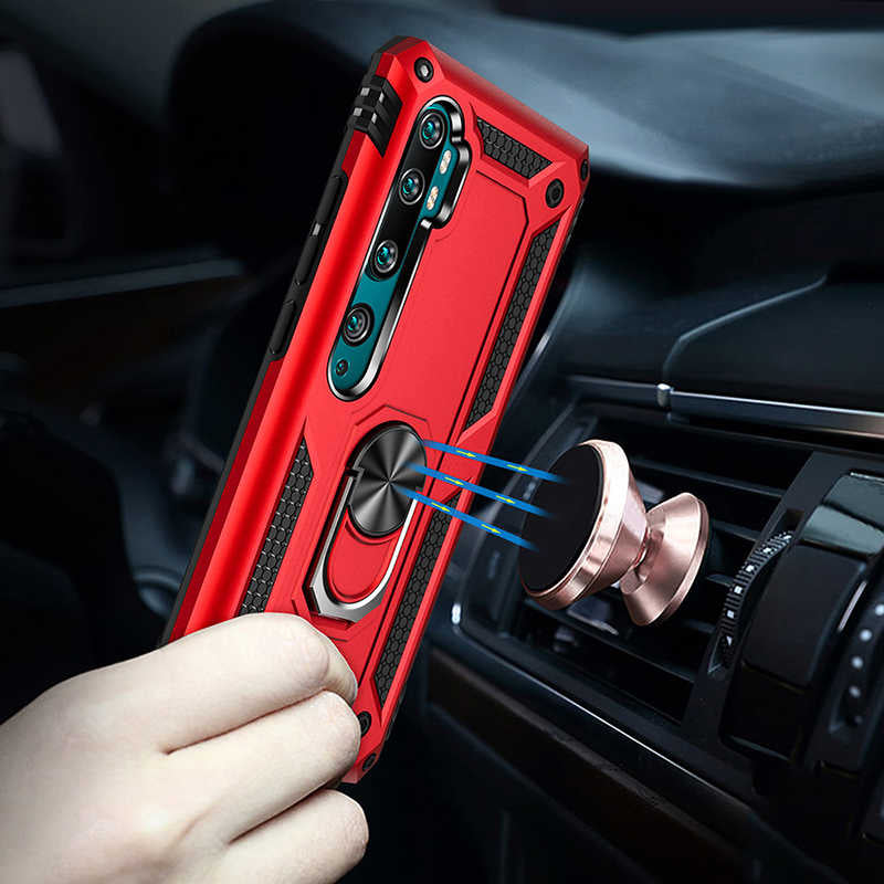 Xiaomi Mi Note 10 Kılıf Zore Vega Kapak Gold