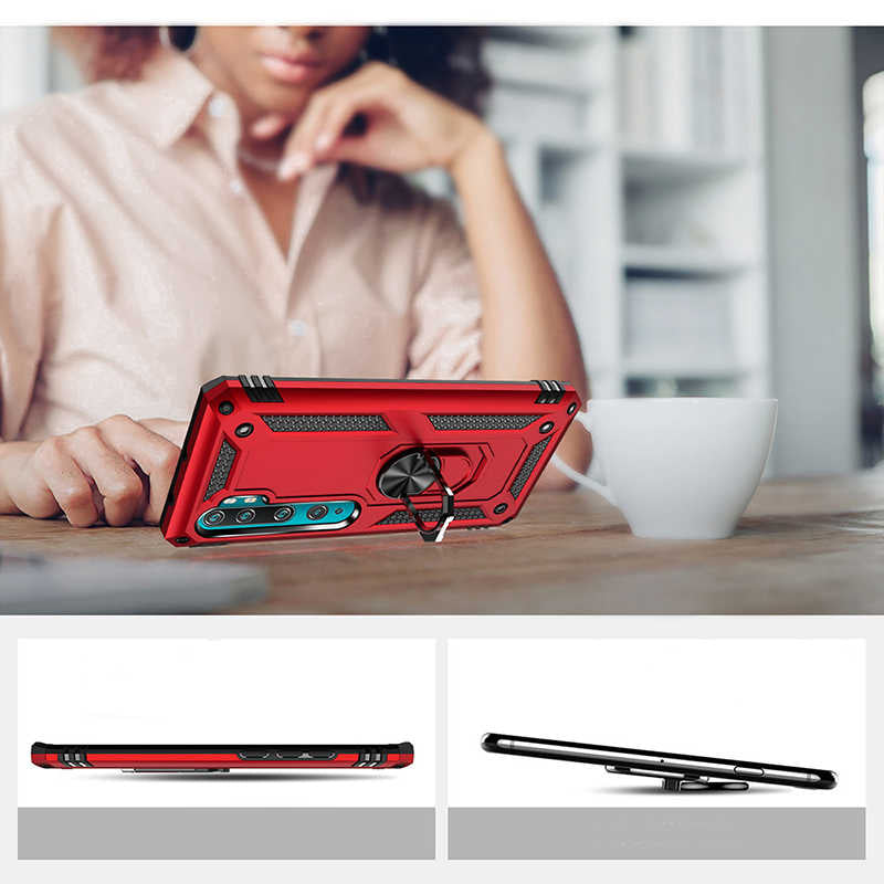 Xiaomi Mi Note 10 Kılıf Zore Vega Kapak Gold