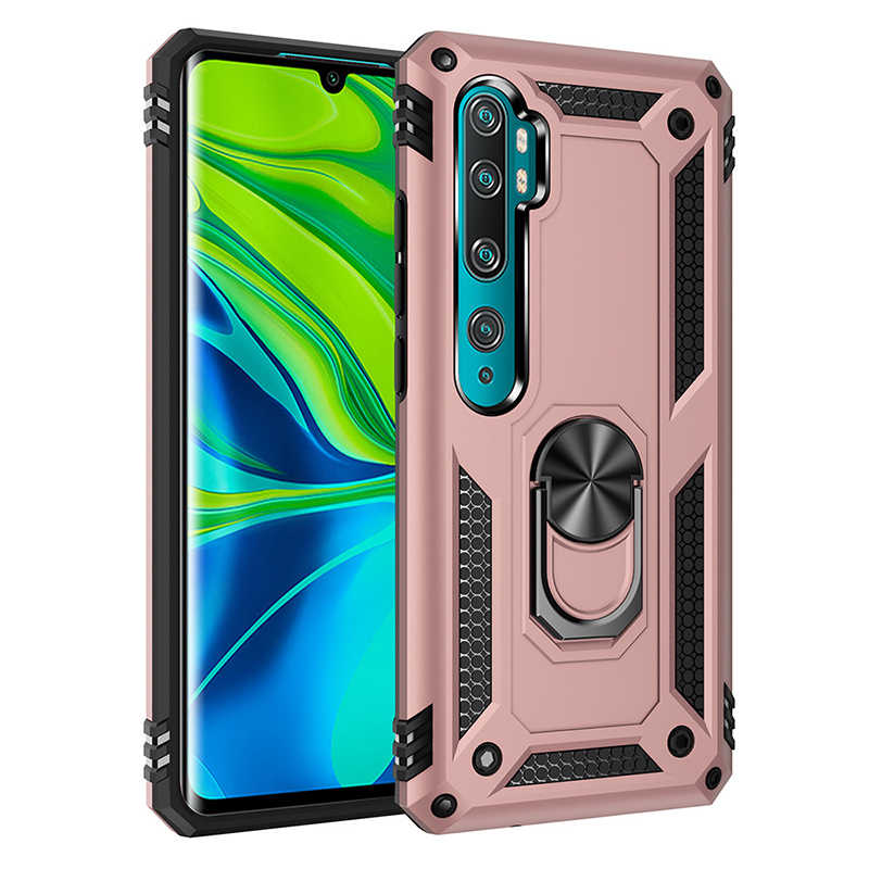 Xiaomi Mi Note 10 Kılıf Zore Vega Kapak Rose Gold