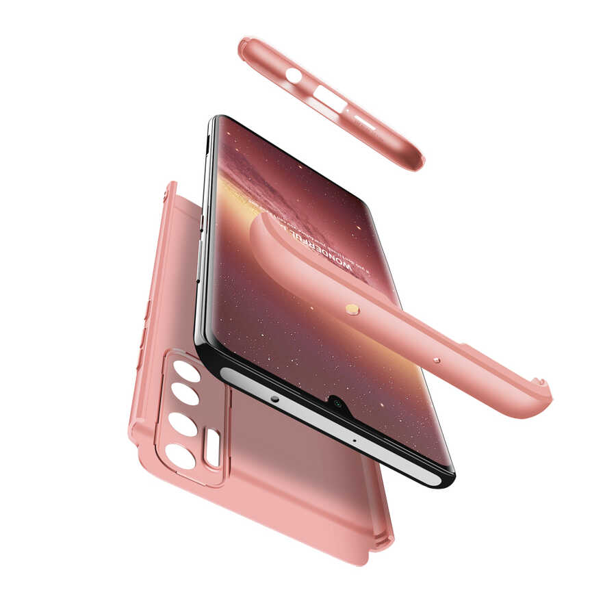 Xiaomi Mi Note 10 Lite Kılıf Zore Ays Kapak Siyah-Kırmızı