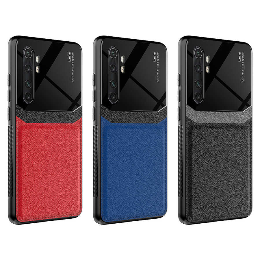 Xiaomi Mi Note 10 Lite Kılıf Zore Emiks Kapak Kırmızı