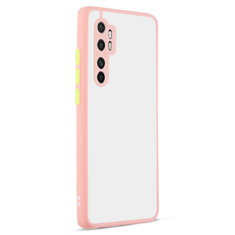 Xiaomi Mi Note 10 Lite Kılıf Zore Hux Kapak Pembe