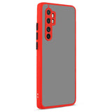 Xiaomi Mi Note 10 Lite Kılıf Zore Hux Kapak Kırmızı
