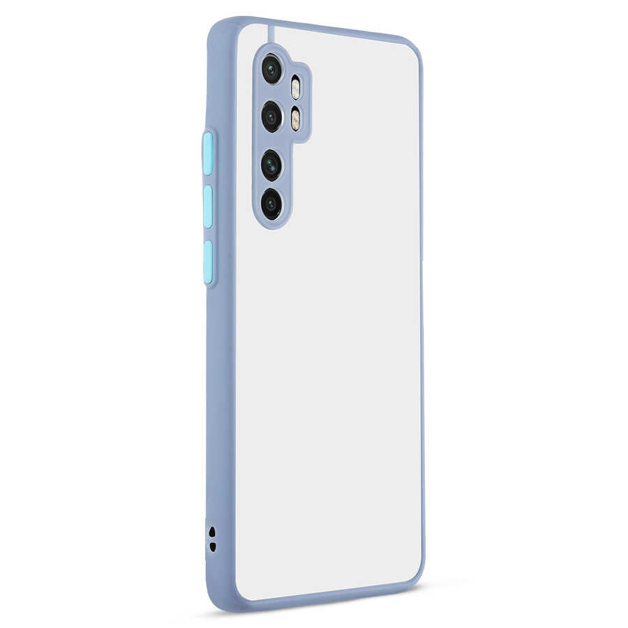 Xiaomi Mi Note 10 Lite Kılıf Zore Hux Kapak Mor
