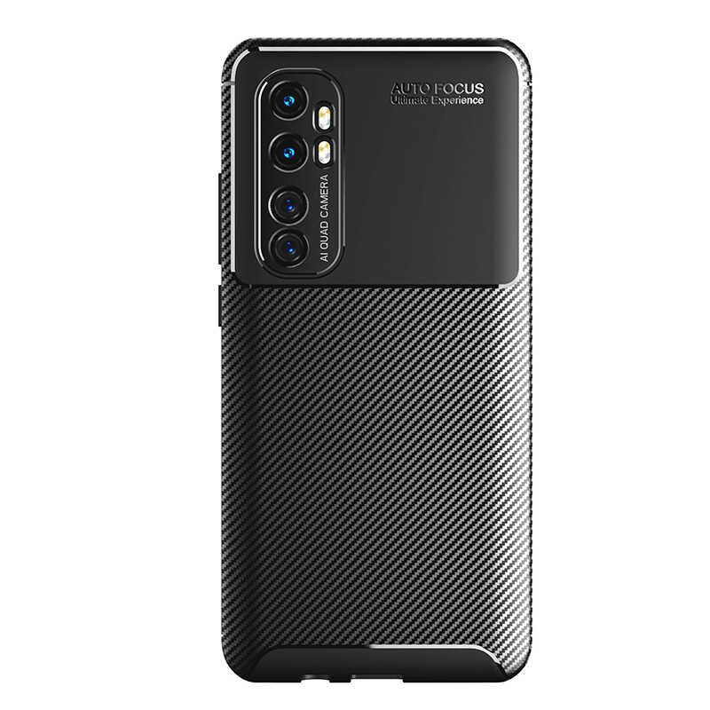 Xiaomi Mi Note 10 Lite Kılıf Zore Negro Silikon Kapak Kahverengi